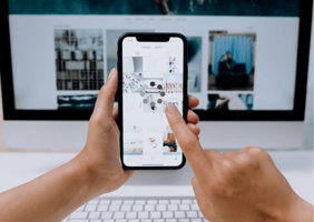 loading website on mobile view